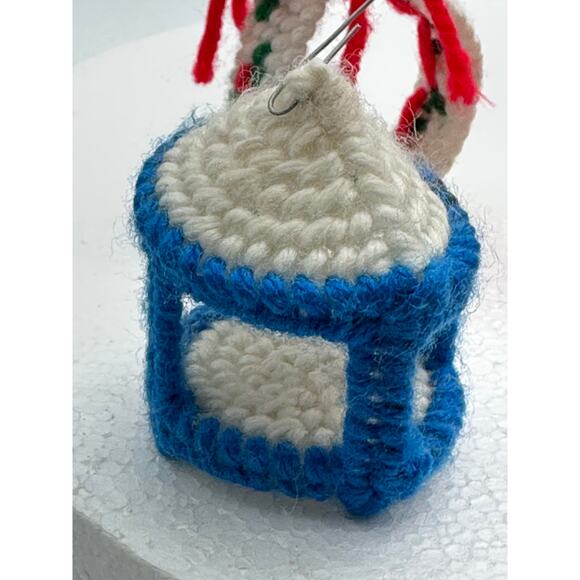 Vintage ornament lot homemade handmade grandma crochet hand knitted 70's 80's - Picture 11 of 16